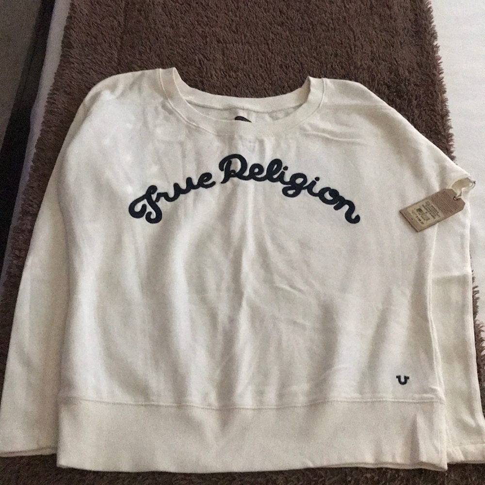True Religion sweatshirt Sz Med Women’s NEW